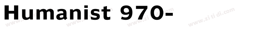 Humanist 970字体转换